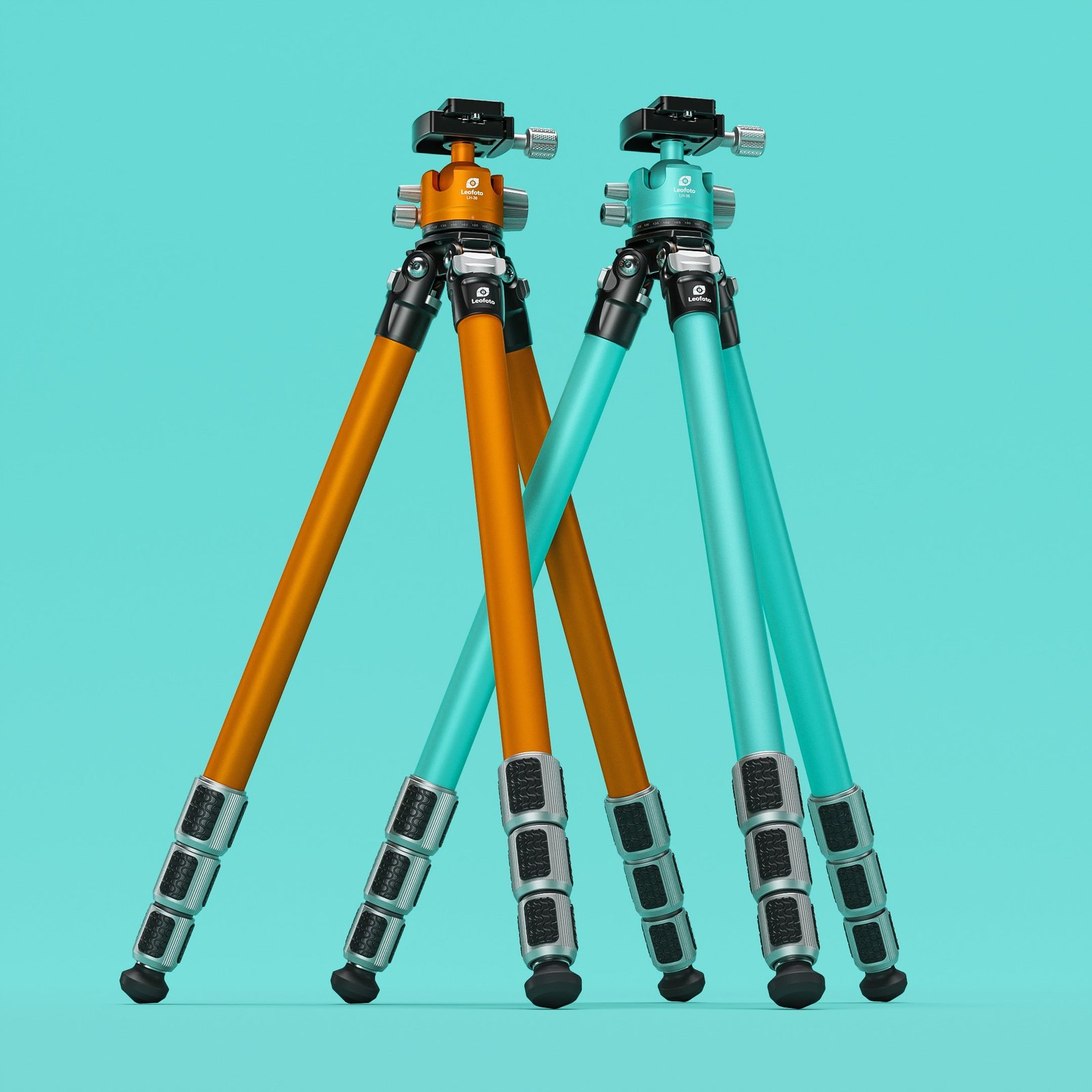 Leofoto LA-284C+LH-36 (Limited Edition Orange/Teal) Ocean Tripod with
