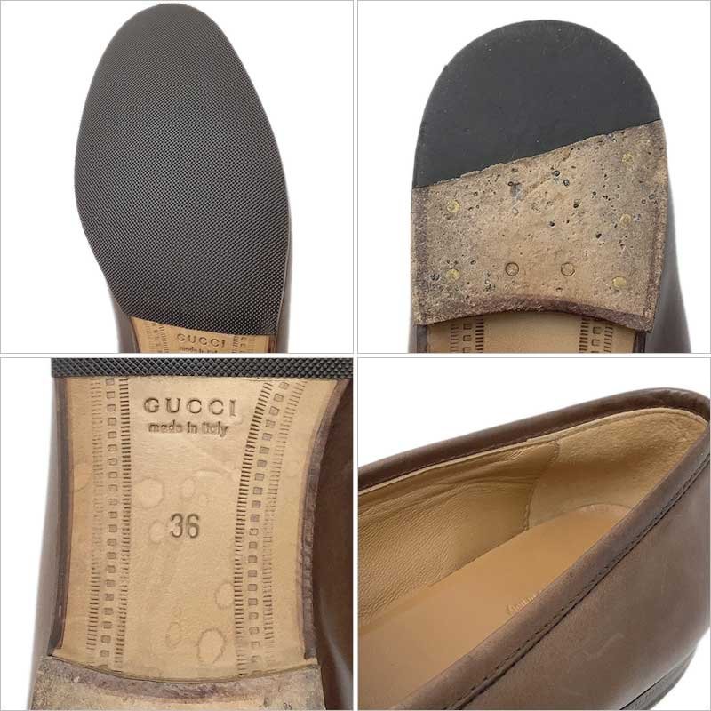 楽天市場】GUCCI グッチ ヨルダーン ホースビット ローファー ブラウン