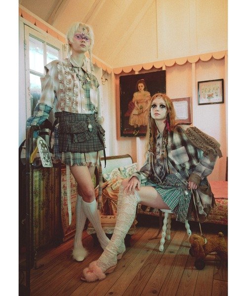 rurumu:（ルルムウ）の「rurumu:/ルルムウ/pleats rolled mini skirt