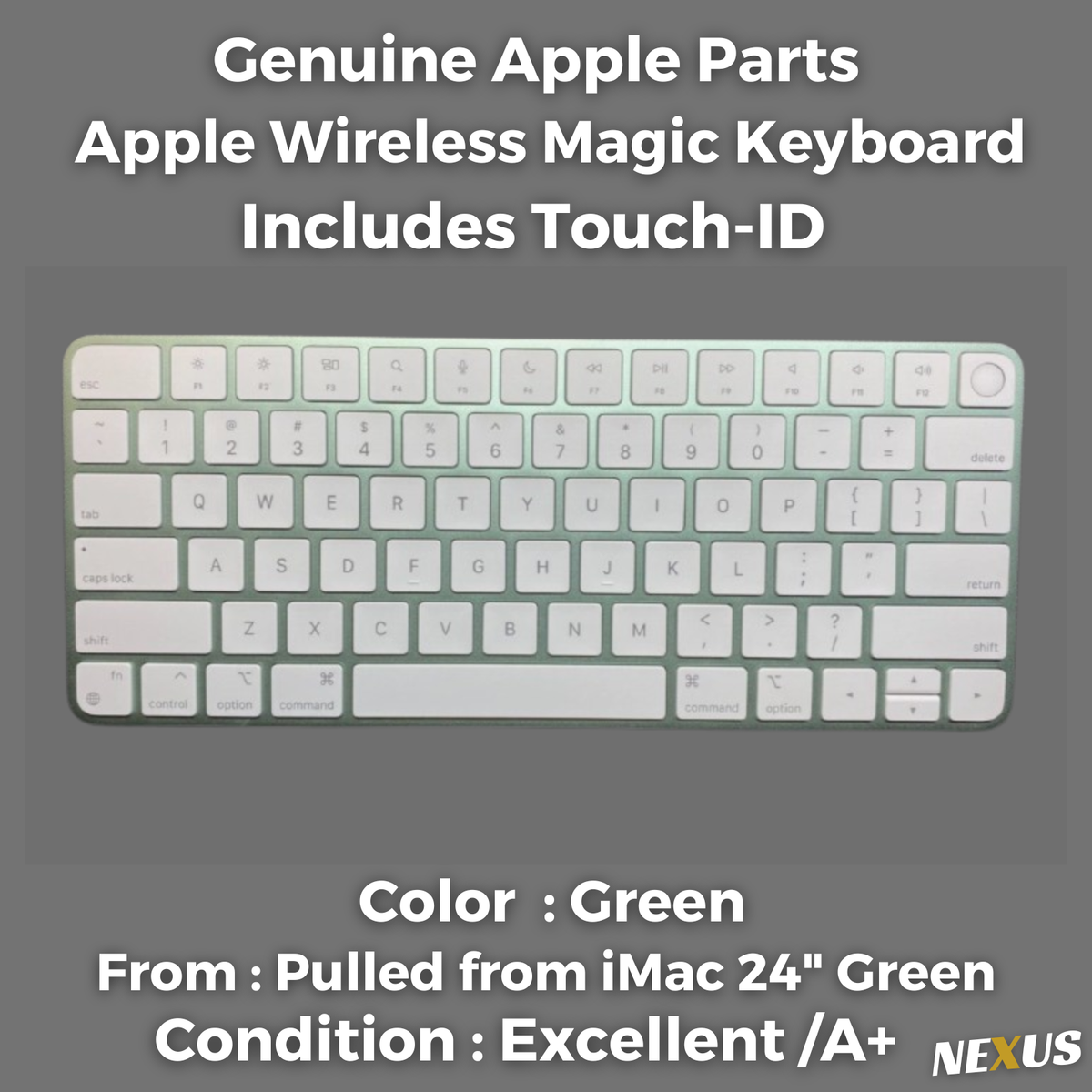 Genuine Apple Wireless Magic Keyboard with Touch-ID, Green | eBay