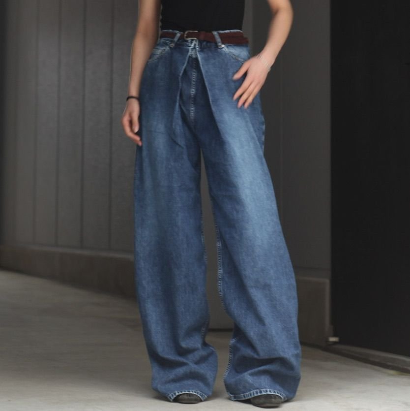 JOHNLAWRENCESULLIVAN - 【残りわずか】Washed Denim Wide Pants