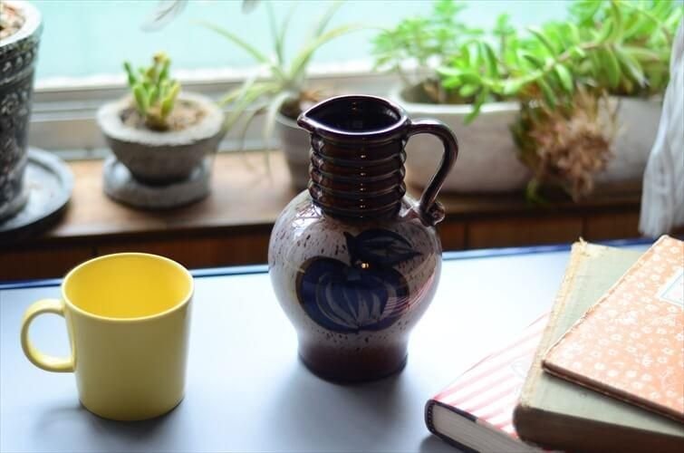 ヴィンテージ 西ドイツ製 Scheurich 陶器 花瓶