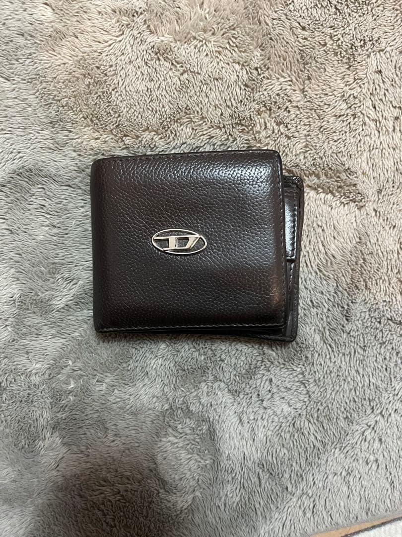 DIESEL ダークブラウン 二つ折り財布 楽天市場】ディーゼル 財布 メンズ 二つ折り財布 シープスキン レザー