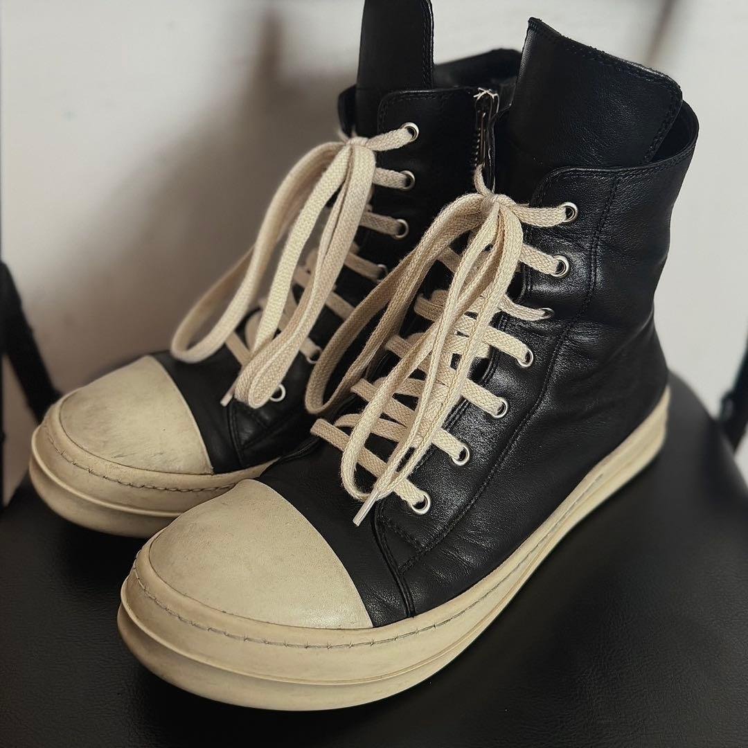 Rick Owens Ramones スニーカー サイズ43 中古・古着通販】RICK OWENS (リックオウエンス) RAMONES LOW レザー