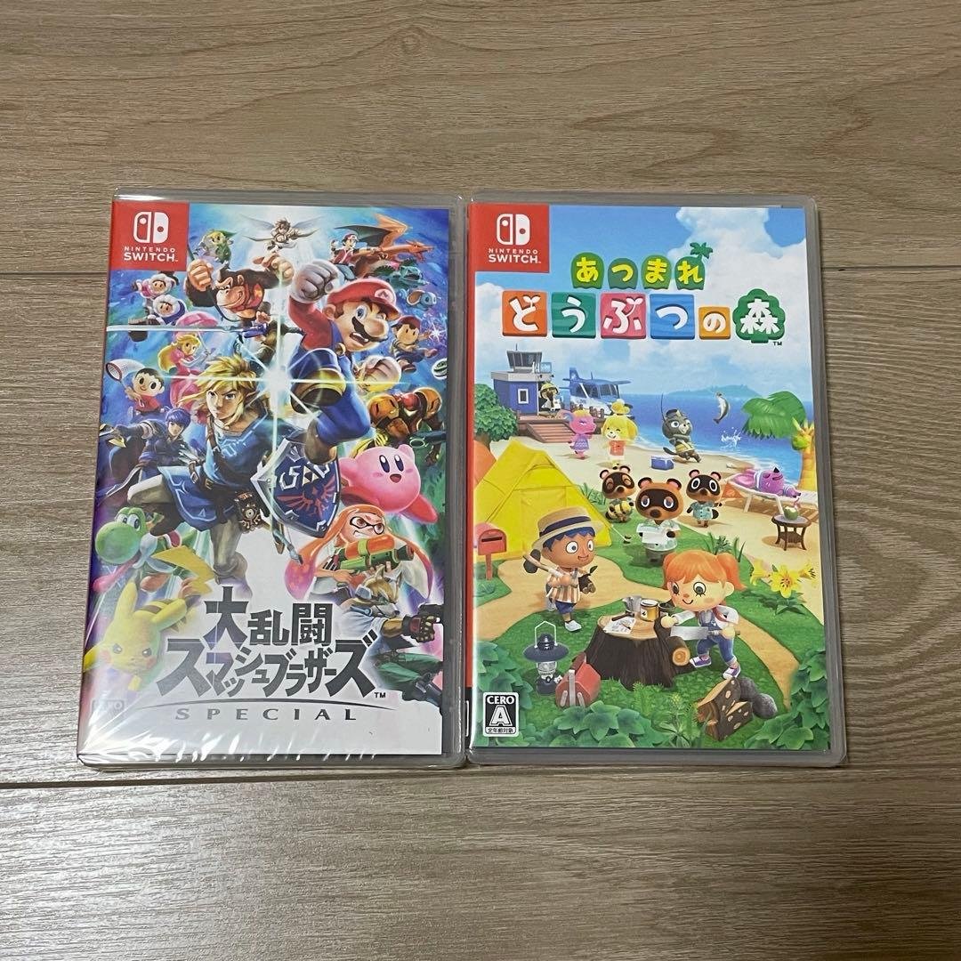 【新品未開封】　スマブラ　あつまれ どうぶつの森　2本セット Amazon.co.jp: あつまれ どうぶつの森 Nintendo Switch 2 Edition