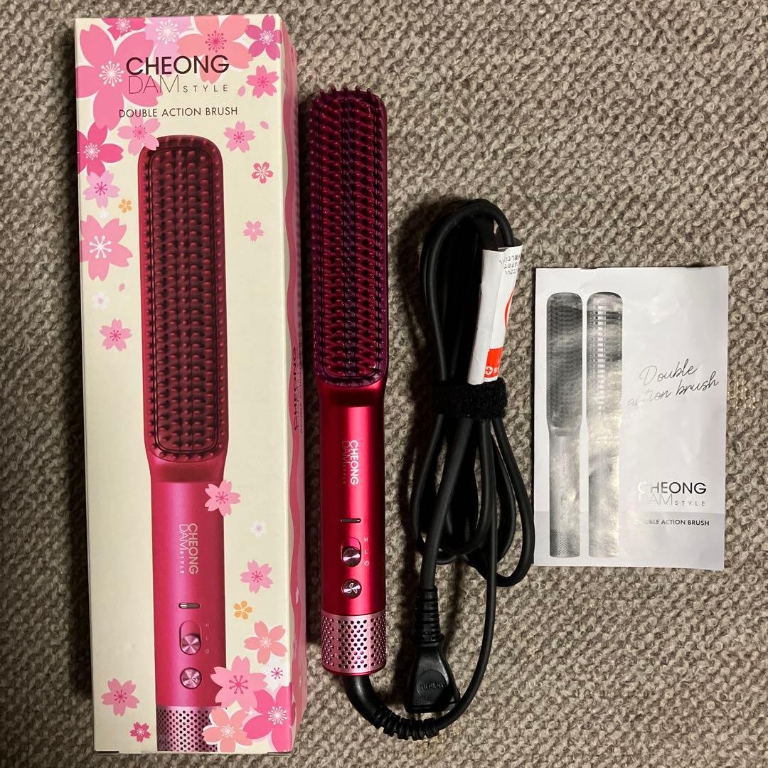 【お値下げ】チョンダムスタイル　ダブルアクションブラシ(マゼンダピンク) チョンダムスタイル ダブルアクションヘアブラシ | 日テレポシュレ本店