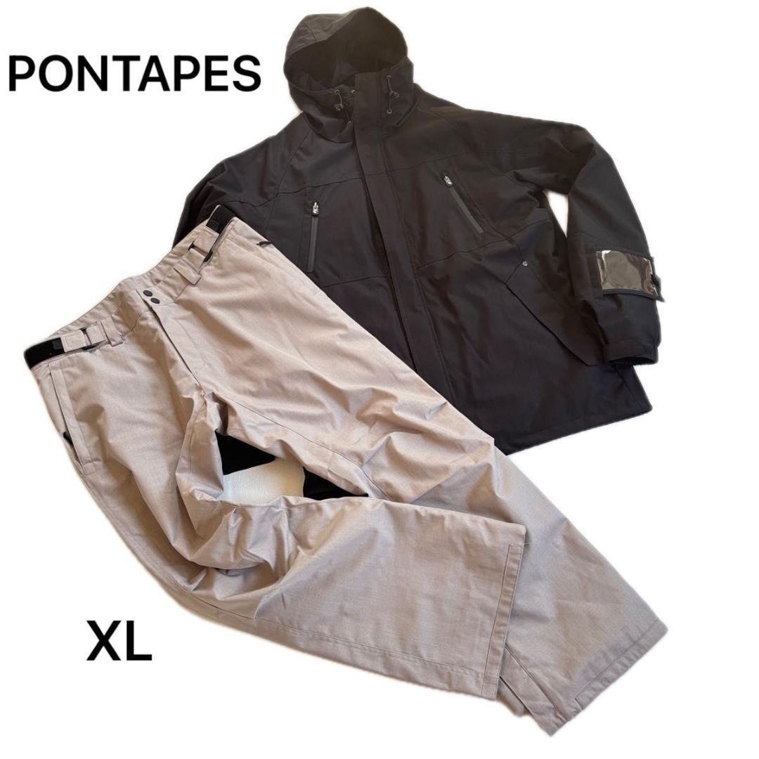 PONTAPES ポンタペス　スノーボードウェア 上下セット　　XL 美品 防寒 ポンタぺス（PONTAPES） スノーボードウェア 上下セット スノボウェア