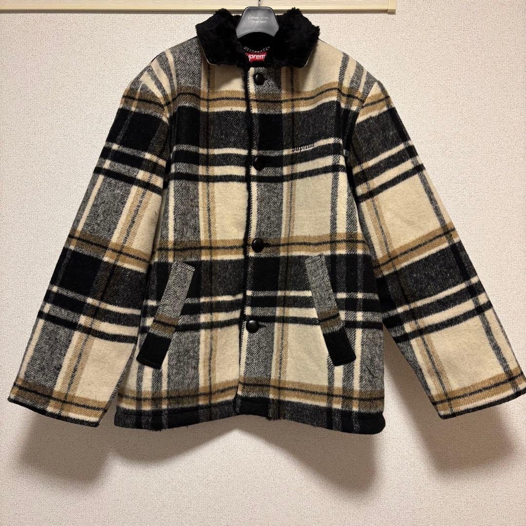 Supreme Plaid Car Coat Cream S 新品 キムタク - メルカリ