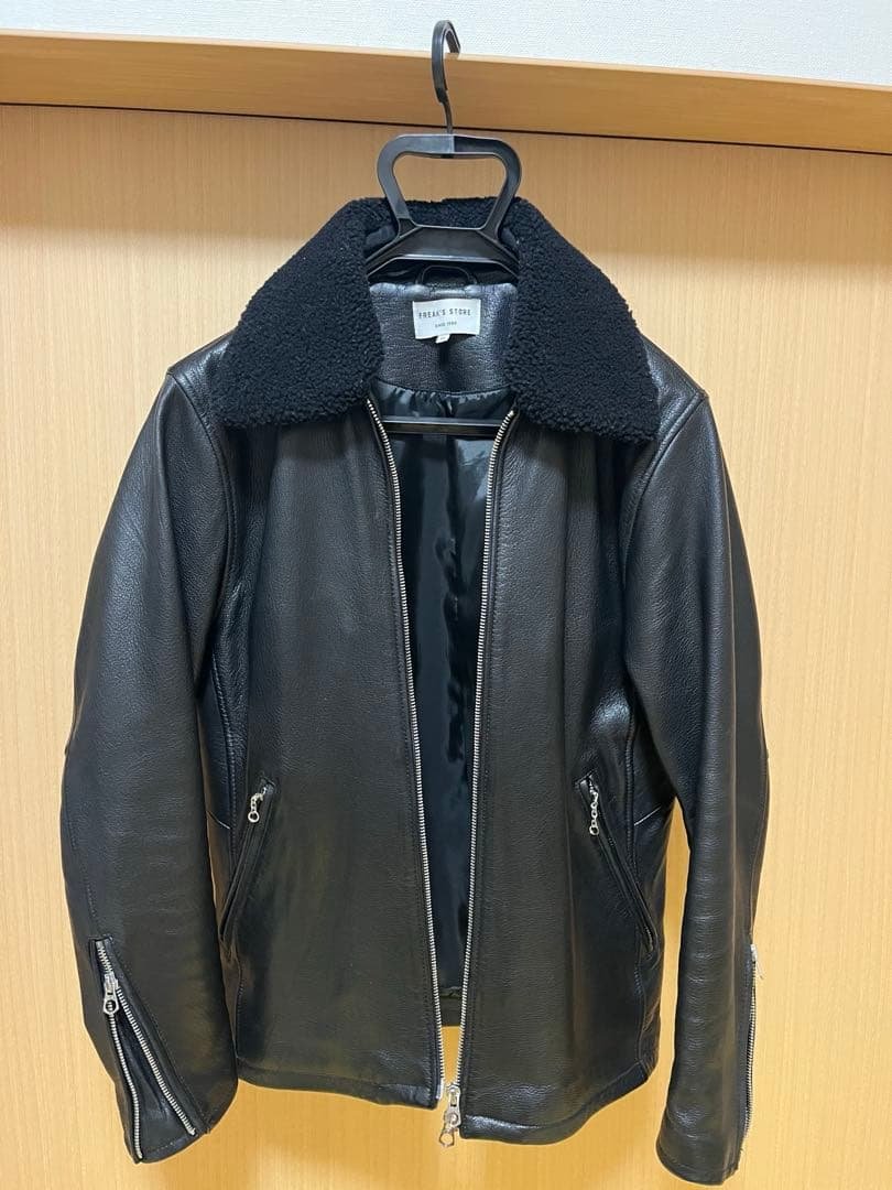 FREAK'S STORE シングルライダースジャケット M ブラック FREAK'S STORE（フリークスストア） 革ジャン ライダース FREAK'S